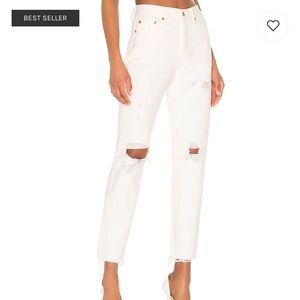 Levi’s white Wedgie Icon Jeans
